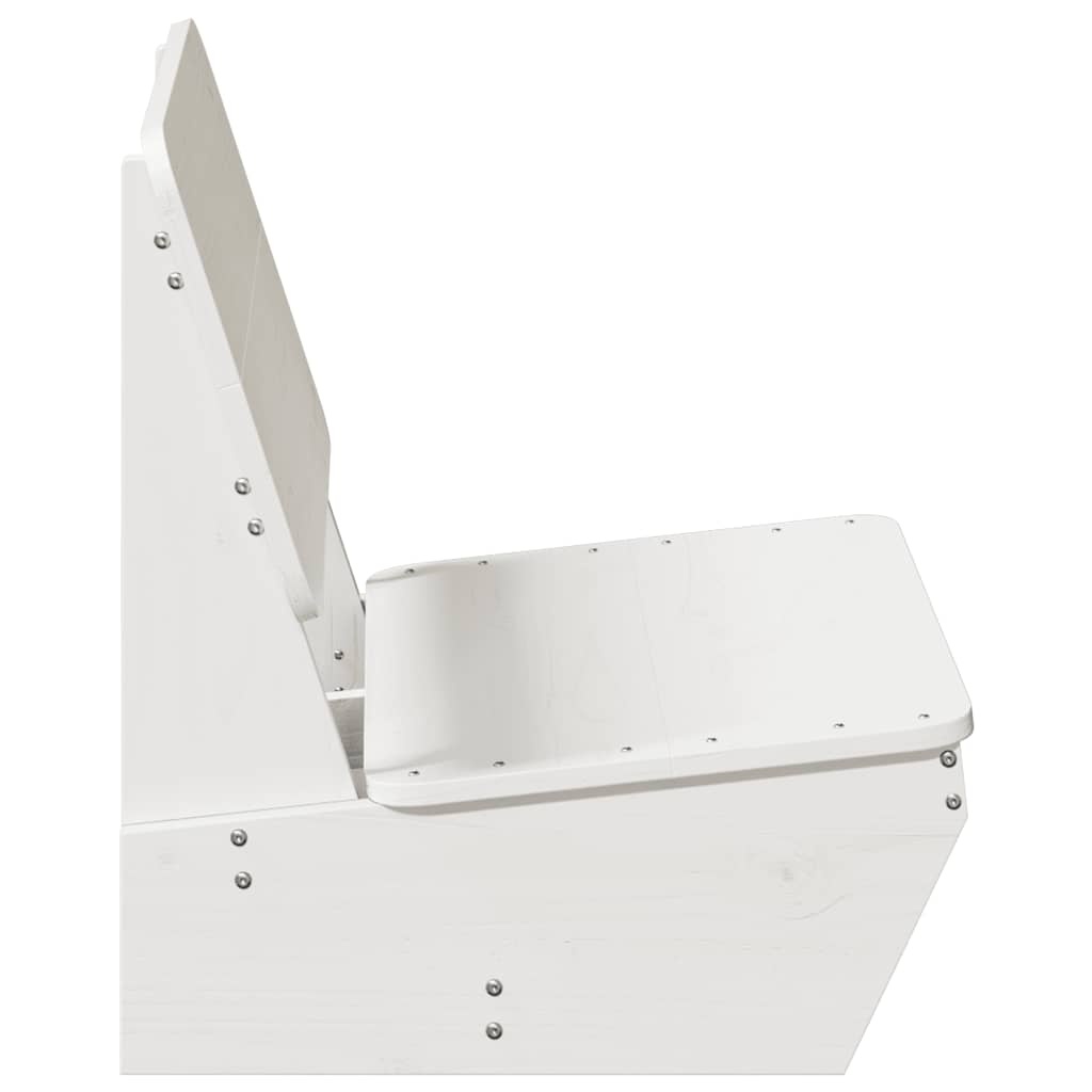 vidaXL Tuinstoel 60x64x70,5 cm massief grenenhout wit