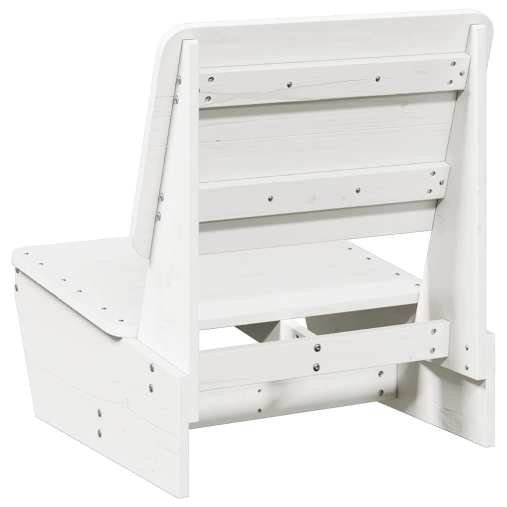 vidaXL Tuinstoel 60x64x70,5 cm massief grenenhout wit
