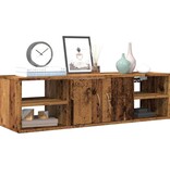 vidaXL Wandkast 102x30x29 cm bewerkt hout oud houtkleurig