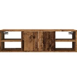 vidaXL Wandkast 102x30x29 cm bewerkt hout oud houtkleurig