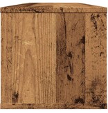 vidaXL Wandkast 102x30x29 cm bewerkt hout oud houtkleurig