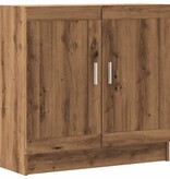 vidaXL Boekenkast 82,5x30,5x80 cm bewerkt hout artisanaal eikenkleurig