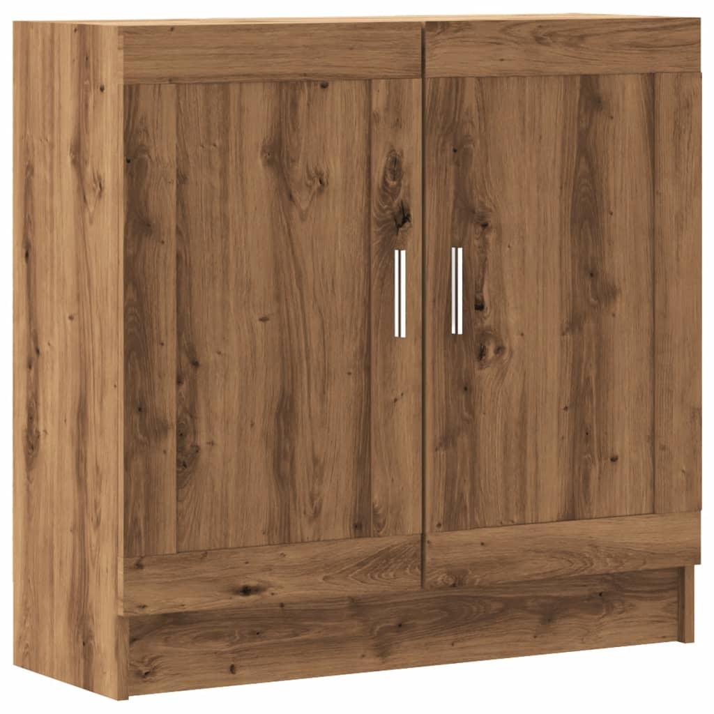 vidaXL Boekenkast 82,5x30,5x80 cm bewerkt hout artisanaal eikenkleurig