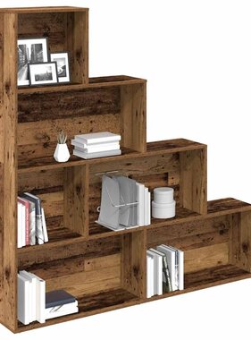 VidaXL Boekenkast 157x24x160 cm bewerkt hout oud houtkleurig