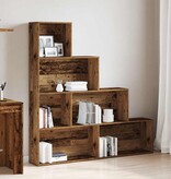 VidaXL Boekenkast 157x24x160 cm bewerkt hout oud houtkleurig