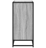 VidaXL Dressoir 68x35x76 cm bewerkt hout en metaal grijs sonoma