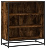 VidaXL Dressoir 68x35x76 cm bewerkt hout en metaal gerookt eiken