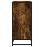 VidaXL Dressoir 68x35x76 cm bewerkt hout en metaal gerookt eiken
