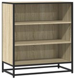 VidaXL Dressoir 68x35x76 cm bewerkt hout en metaal sonoma eikenkleur