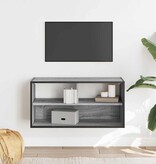 vidaXL Tv-meubel 80x31x39,5 cm bewerkt hout metaal grijs sonoma eiken