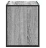 vidaXL Tv-meubel 80x31x39,5 cm bewerkt hout metaal grijs sonoma eiken