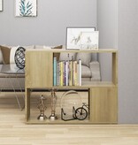 vidaXL Tv-meubel 80x24x63 cm bewerkt hout sonoma eikenkleurig