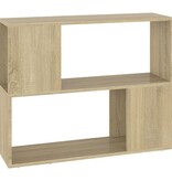 vidaXL Tv-meubel 80x24x63 cm bewerkt hout sonoma eikenkleurig