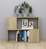 vidaXL Tv-meubel 80x24x63 cm bewerkt hout sonoma eikenkleurig