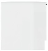vidaXL Tv-meubel 102x35x36,5 cm bewerkt hout hoogglans wit