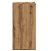 vidaXL Schoenenkasten 2 st 32x35x70 cm bewerkt hout artisanaal eiken
