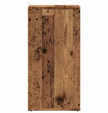 vidaXL Schoenenkast 32x35x70 cm bewerkt hout oud houtkleurig