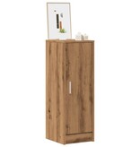 vidaXL Schoenenkast 32x35x92 cm bewerkt hout artisanaal eikenkleur