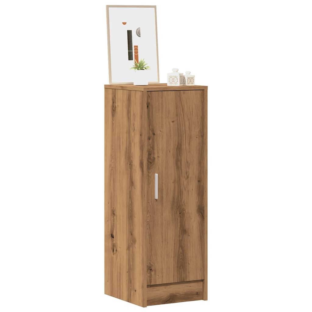 vidaXL Schoenenkast 32x35x92 cm bewerkt hout artisanaal eikenkleur