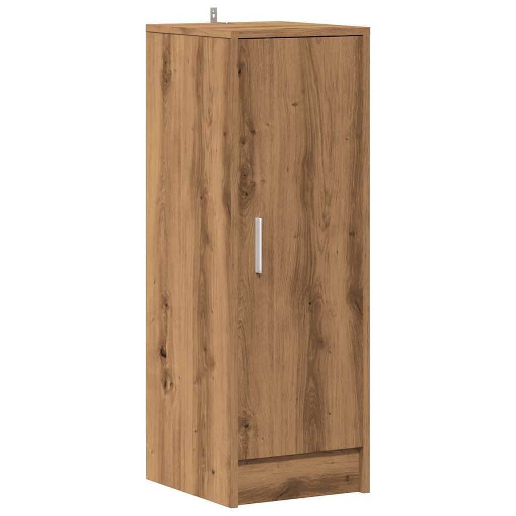 vidaXL Schoenenkast 32x35x92 cm bewerkt hout artisanaal eikenkleur