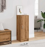 vidaXL Schoenenkast 32x35x92 cm bewerkt hout artisanaal eikenkleur