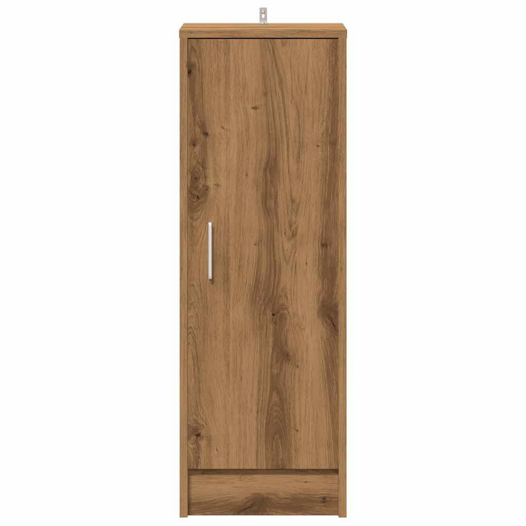 vidaXL Schoenenkast 32x35x92 cm bewerkt hout artisanaal eikenkleur