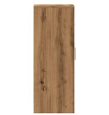 vidaXL Schoenenkast 32x35x92 cm bewerkt hout artisanaal eikenkleur
