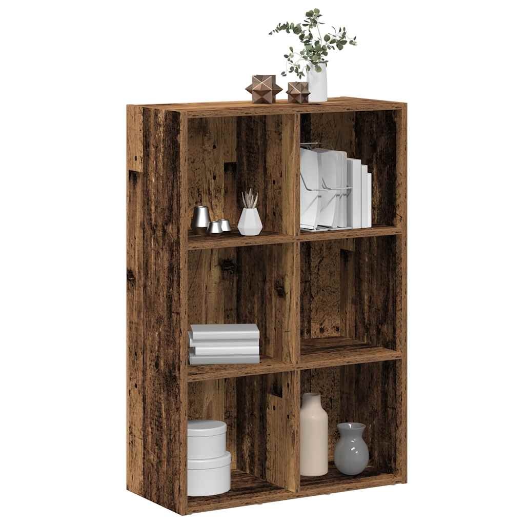 vidaXL Boekenkast/dressoir 66x30x98 cm bewerkt hout oud houtkleurig