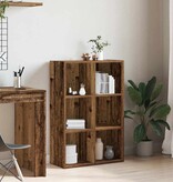 vidaXL Boekenkast/dressoir 66x30x98 cm bewerkt hout oud houtkleurig