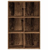 vidaXL Boekenkast/dressoir 66x30x98 cm bewerkt hout oud houtkleurig