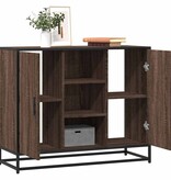 vidaXL Dressoir 92x35x76 cm bewerkt hout bruin eikenkleurig