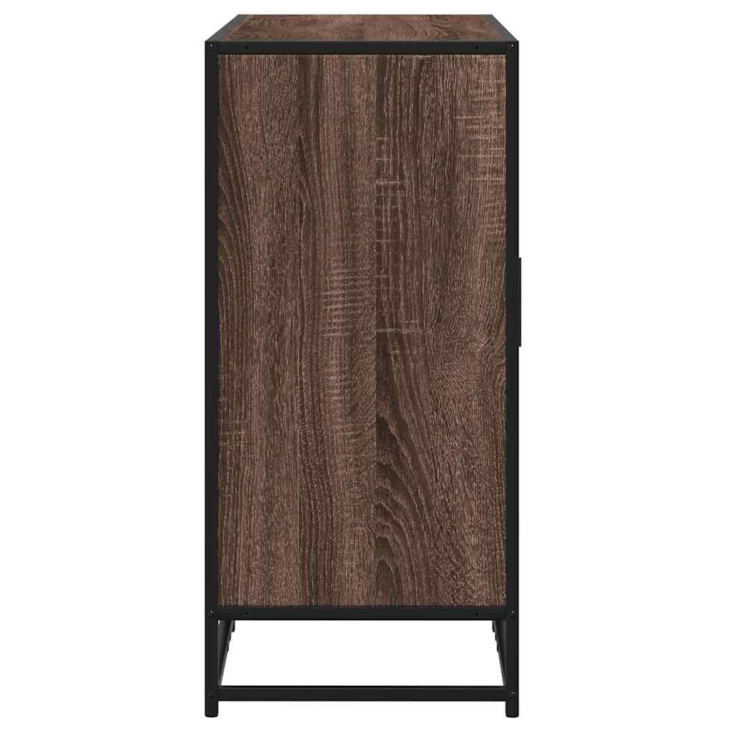 vidaXL Dressoir 92x35x76 cm bewerkt hout bruin eikenkleurig