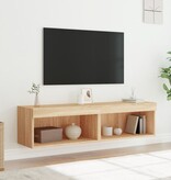 vidaXL Tv-meubels met LED-verlichting 2 st 60x30x30 cm sonoma eiken