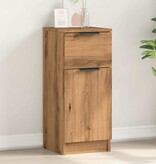 vidaXL Dressoir 30x30x70 cm bewerkt hout artisanaal eikenkleur