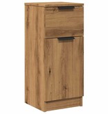vidaXL Dressoir 30x30x70 cm bewerkt hout artisanaal eikenkleur