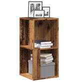 vidaXL Hoekkast 33x33x67 cm bewerkt hout oud houtkleurig