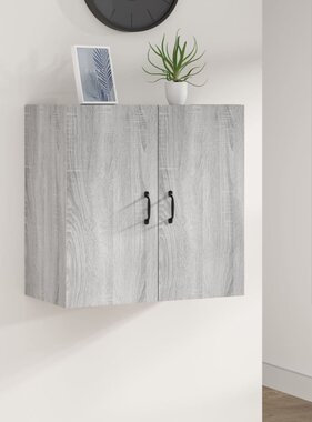 vidaXL Wandkast 60x31x60 cm bewerkt hout grijs sonoma eikenkleurig