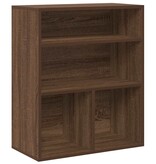vidaXL Boekenkast 60x30x71,5 cm bewerkt hout bruin eikenkleur