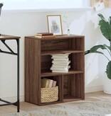 vidaXL Boekenkast 60x30x71,5 cm bewerkt hout bruin eikenkleur