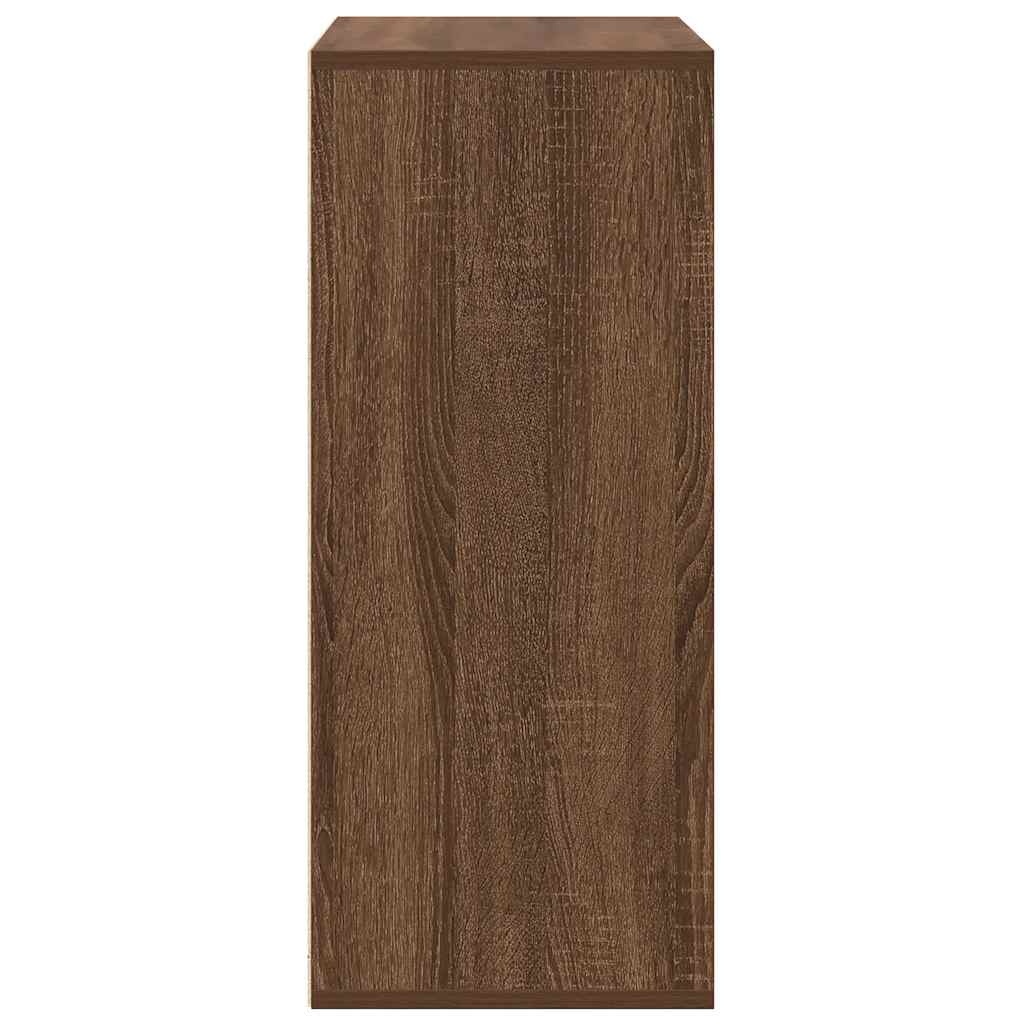 vidaXL Boekenkast 60x30x71,5 cm bewerkt hout bruin eikenkleur