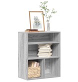 vidaXL Boekenkast 60x30x71,5 cm bewerkt hout grijs sonoma eikenkleurig