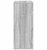 vidaXL Boekenkast 60x30x71,5 cm bewerkt hout grijs sonoma eikenkleurig