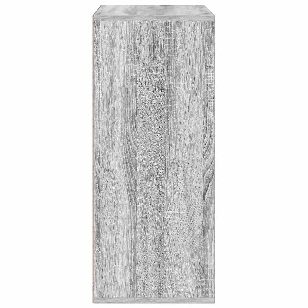 vidaXL Boekenkast 60x30x71,5 cm bewerkt hout grijs sonoma eikenkleurig
