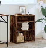 vidaXL Boekenkast 60x30x71,5 cm bewerkt hout gerookt eikenkleurig