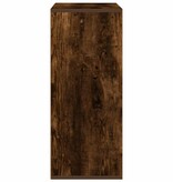 vidaXL Boekenkast 60x30x71,5 cm bewerkt hout gerookt eikenkleurig