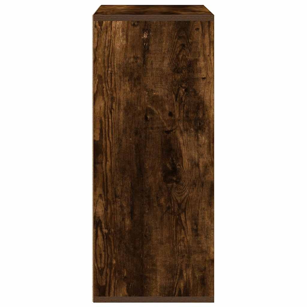 vidaXL Boekenkast 60x30x71,5 cm bewerkt hout gerookt eikenkleurig