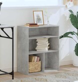 vidaXL Boekenkast 60x30x71,5 cm bewerkt hout betongrijs