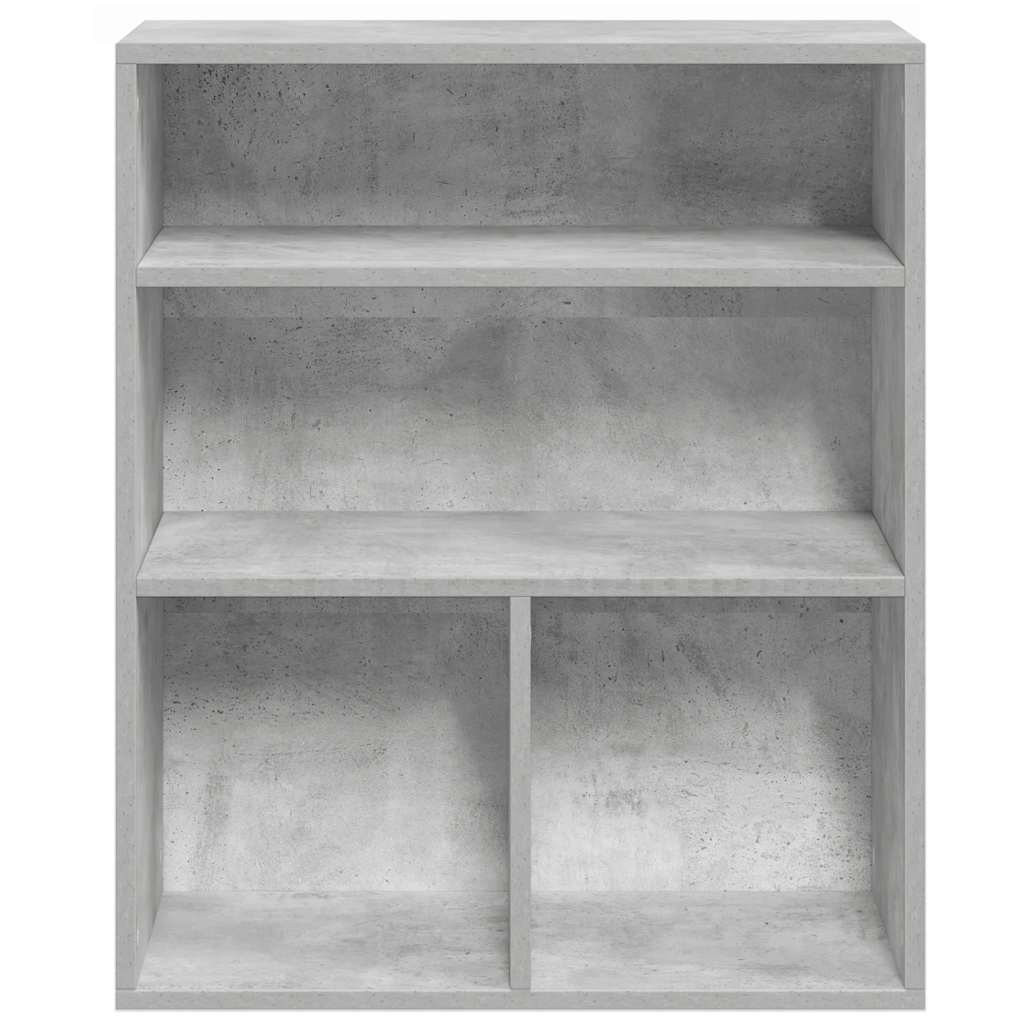 vidaXL Boekenkast 60x30x71,5 cm bewerkt hout betongrijs