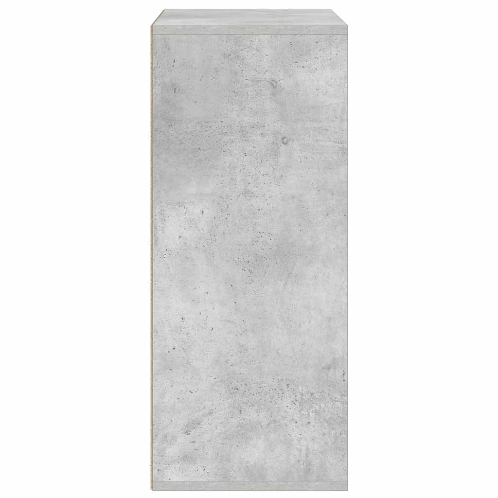 vidaXL Boekenkast 60x30x71,5 cm bewerkt hout betongrijs