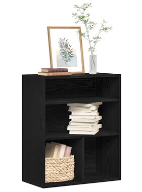 VidaXL Boekenkast 60x30x71,5 cm bewerkt hout zwart